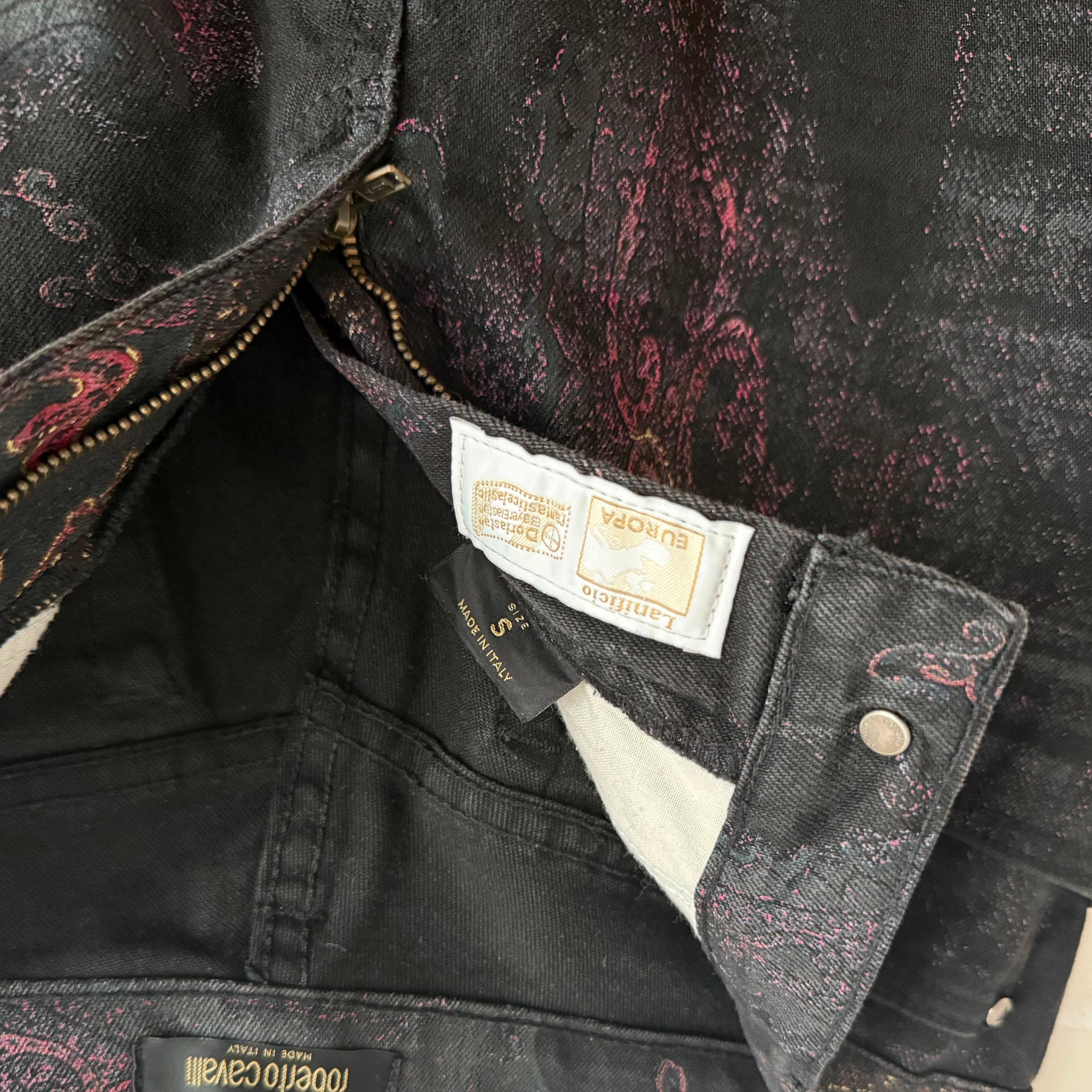 Roberto Cavalli Paisley Pattern Jeans 2000s