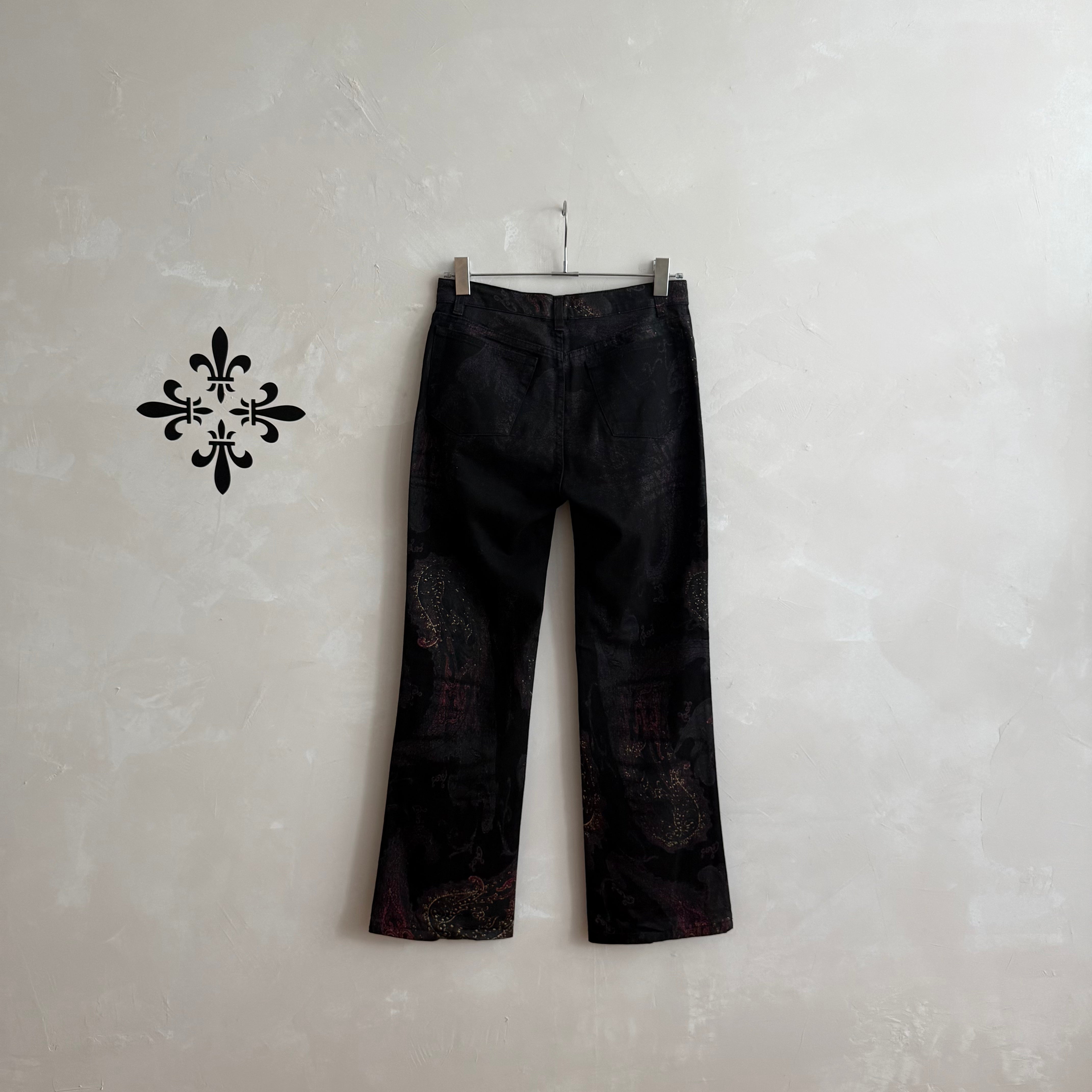 Roberto Cavalli Paisley Pattern Jeans 2000s