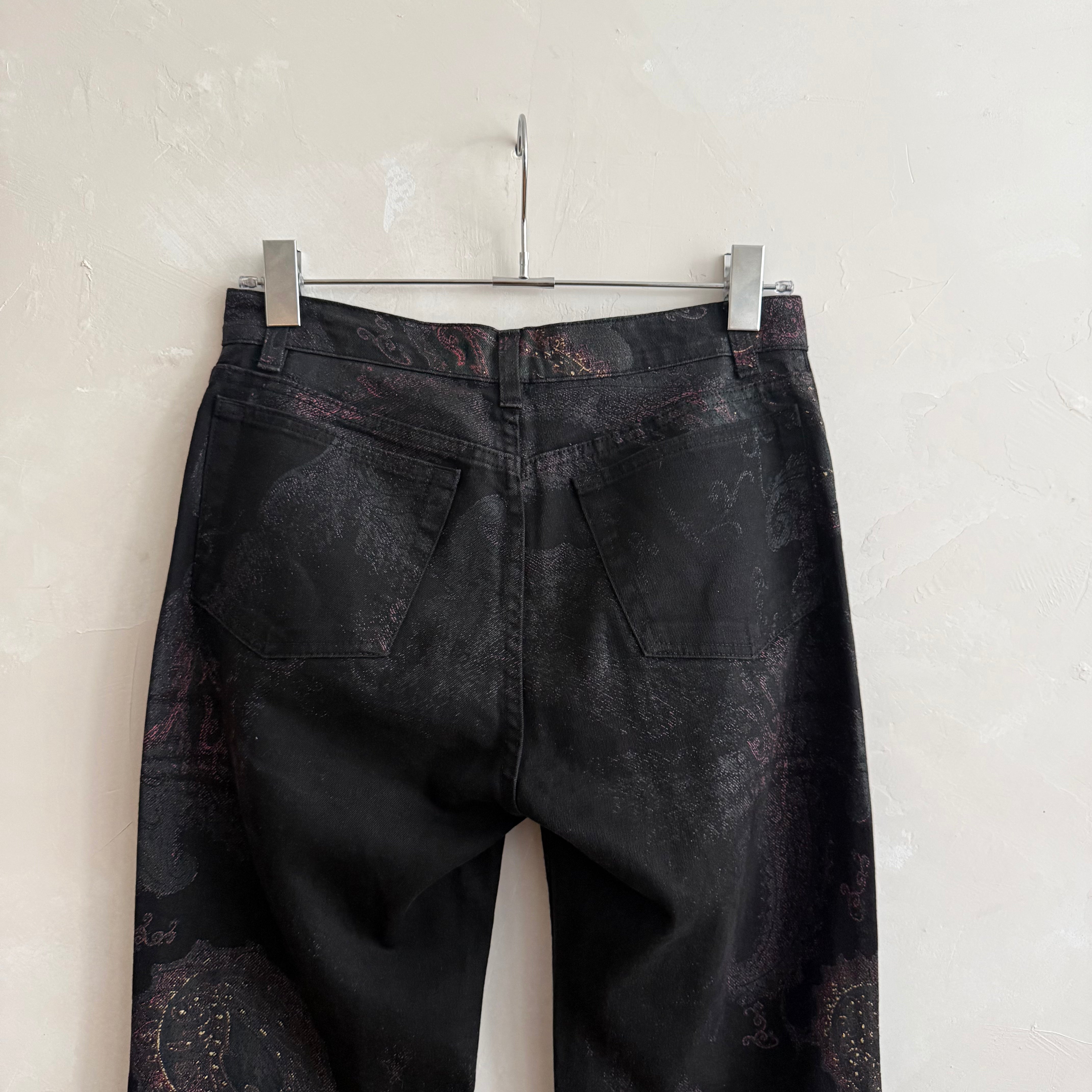 Roberto Cavalli Paisley Pattern Jeans 2000s
