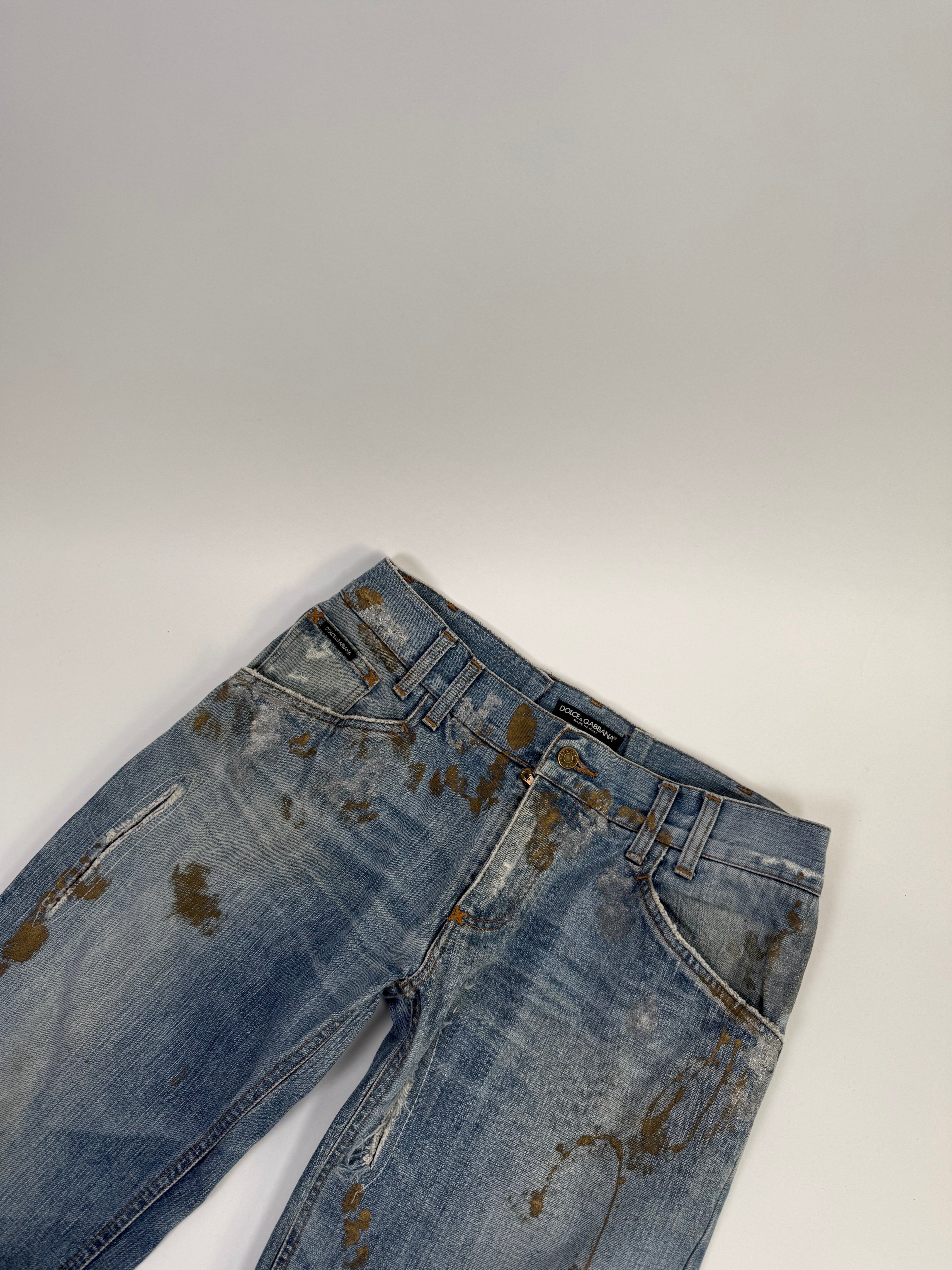 Dolce & Gabbana Painted Denim