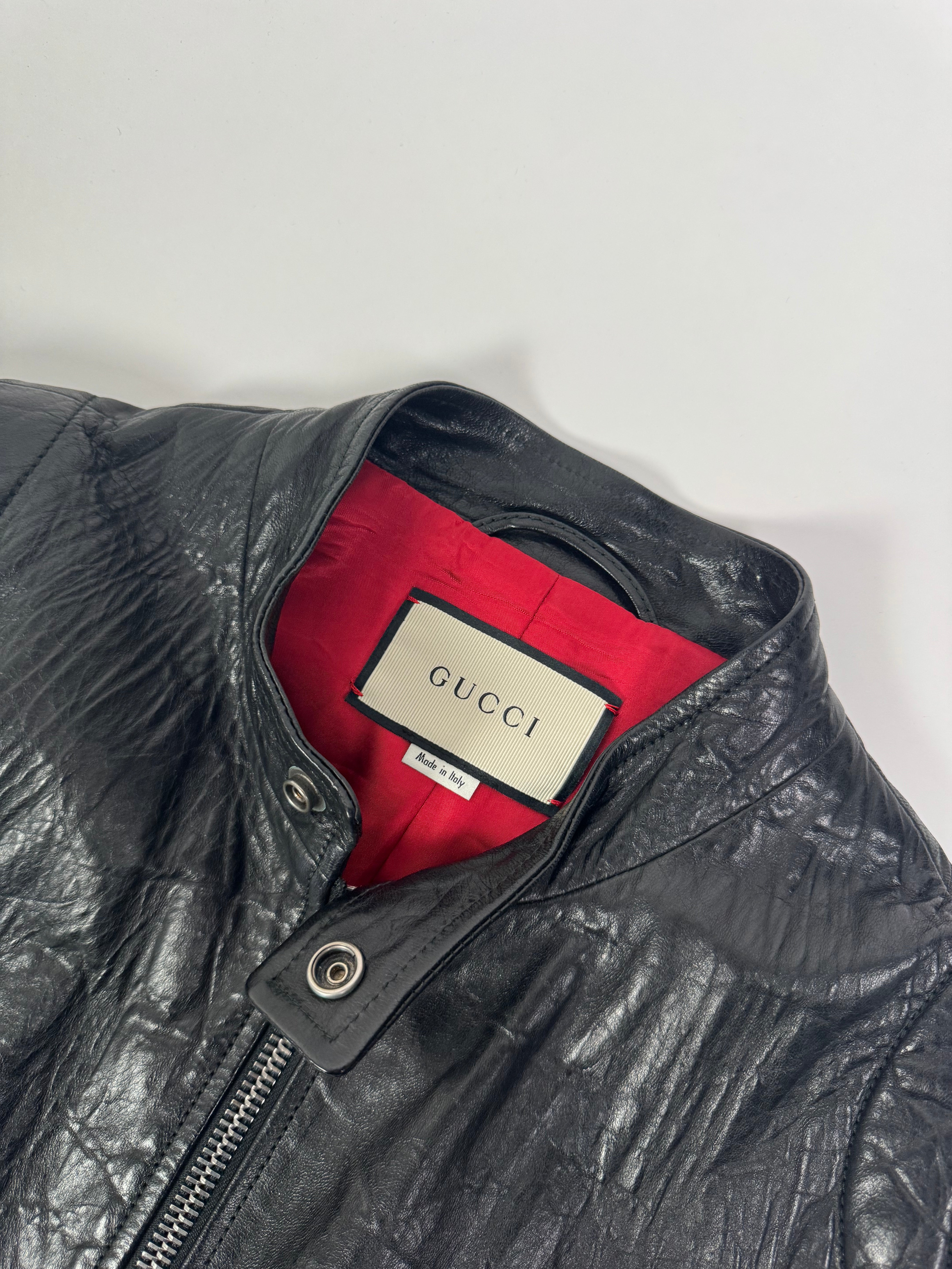 Gucci Leather Biker Jacket