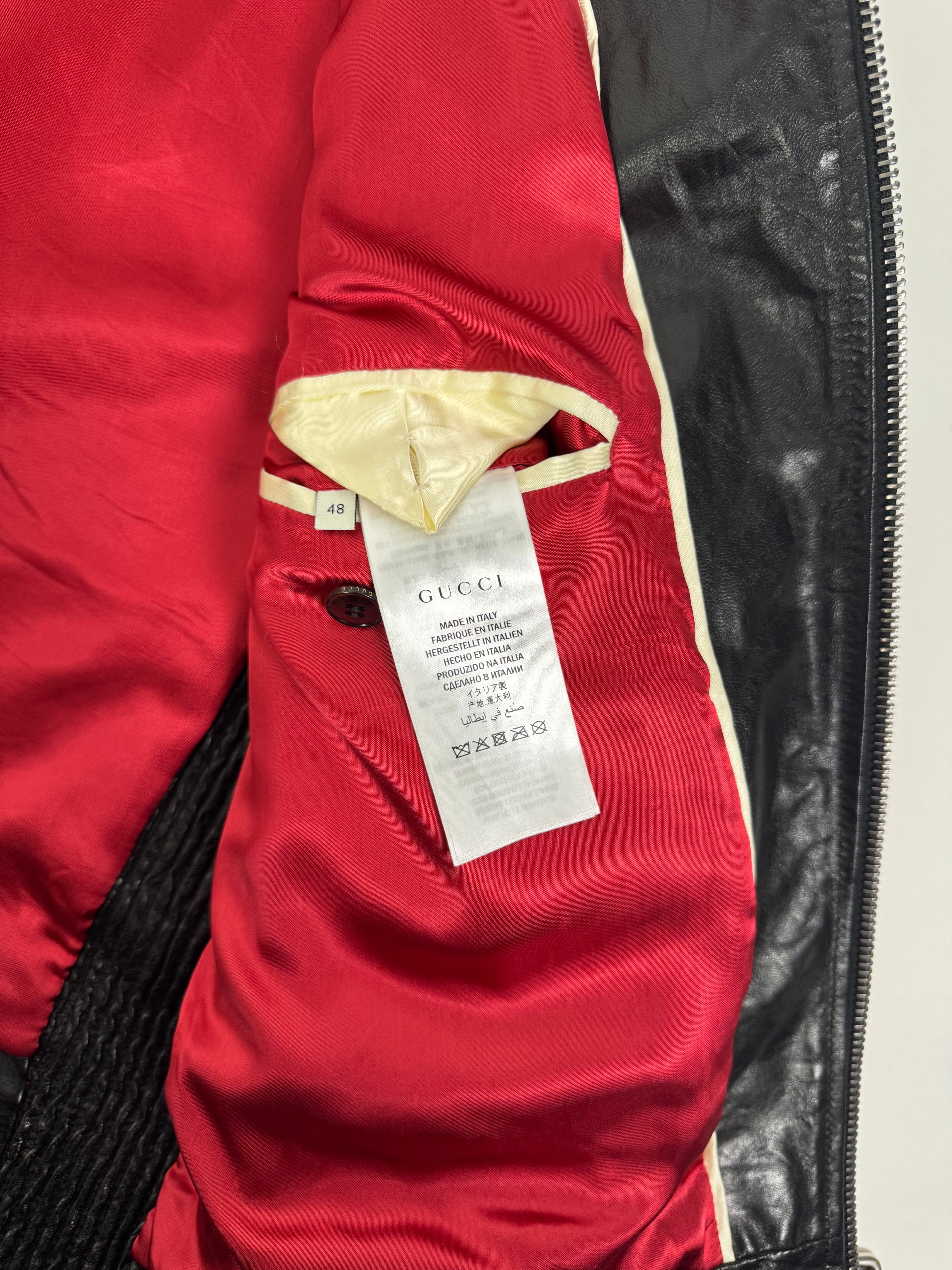 Gucci Leather Biker Jacket