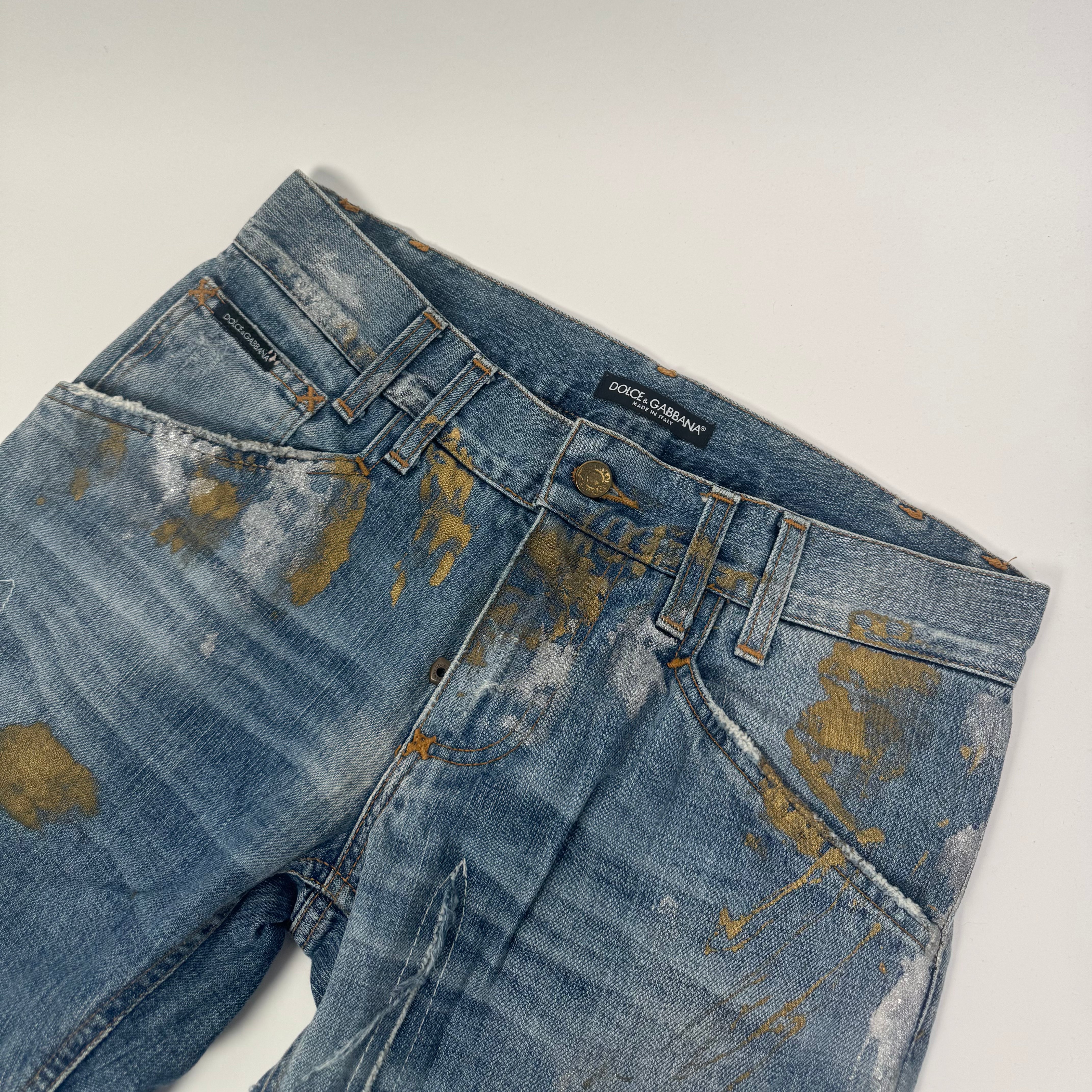 Dolce & Gabbana Painted Denim