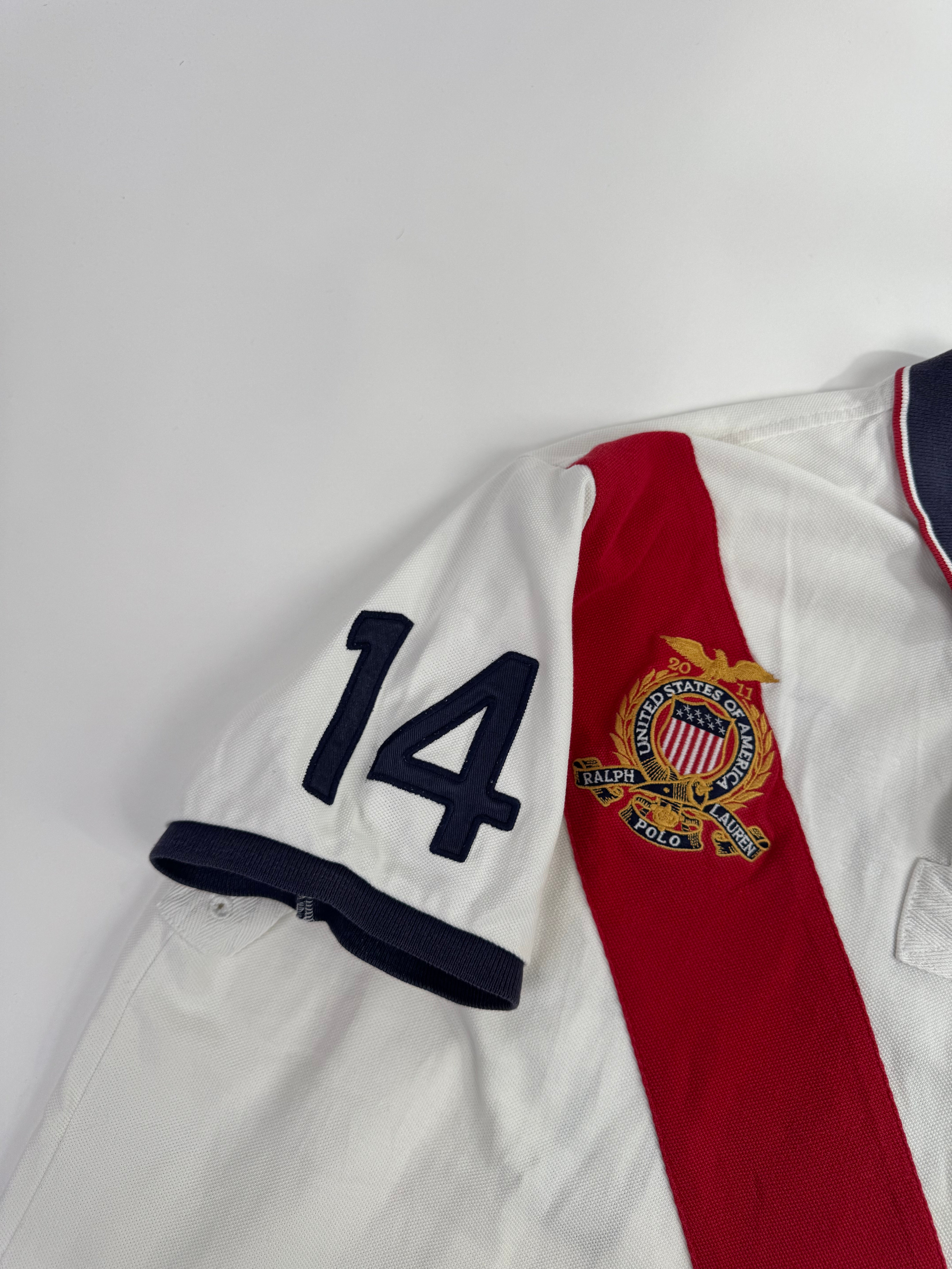 Ralph Lauren USA Polo White