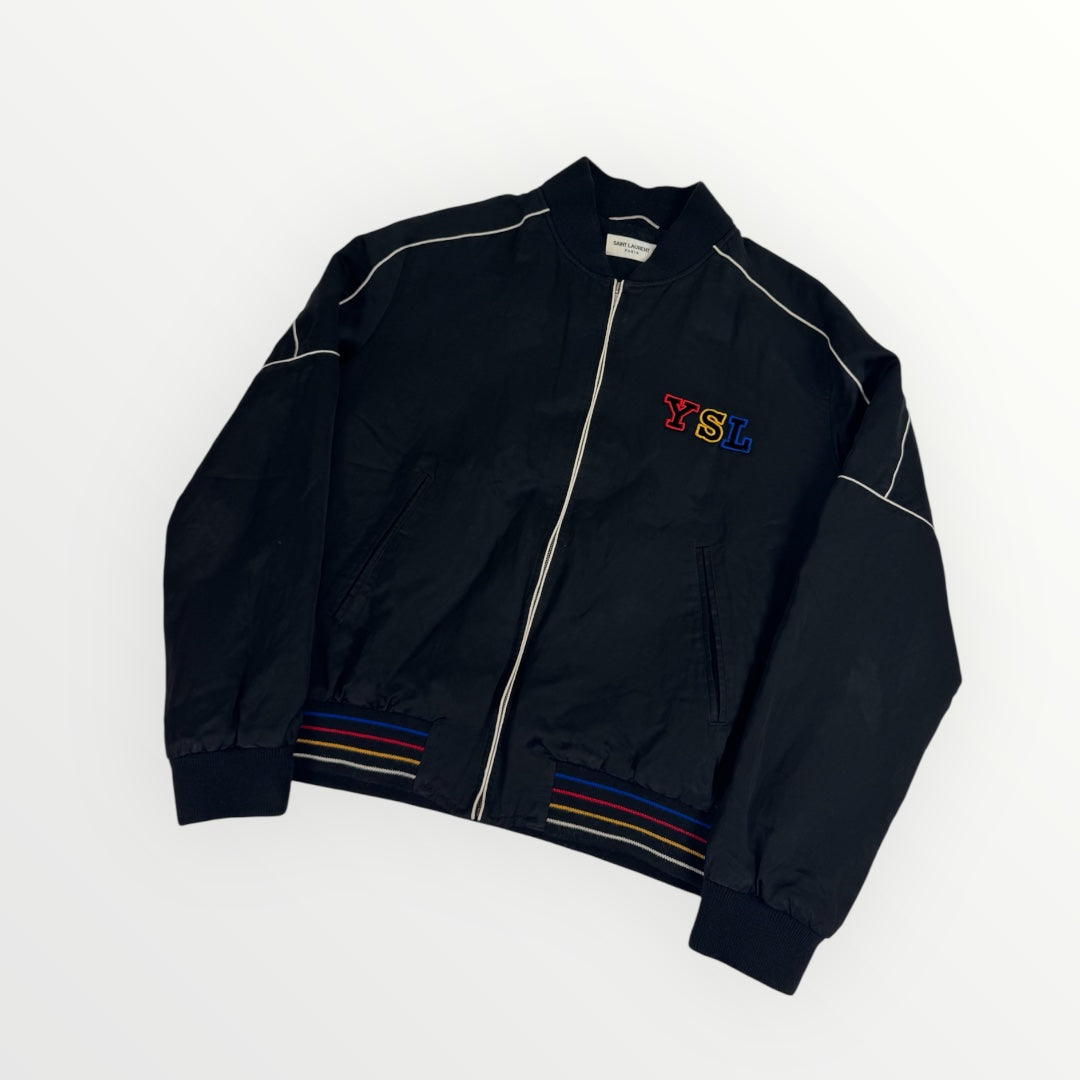 YSL Satin Bomber Jacket