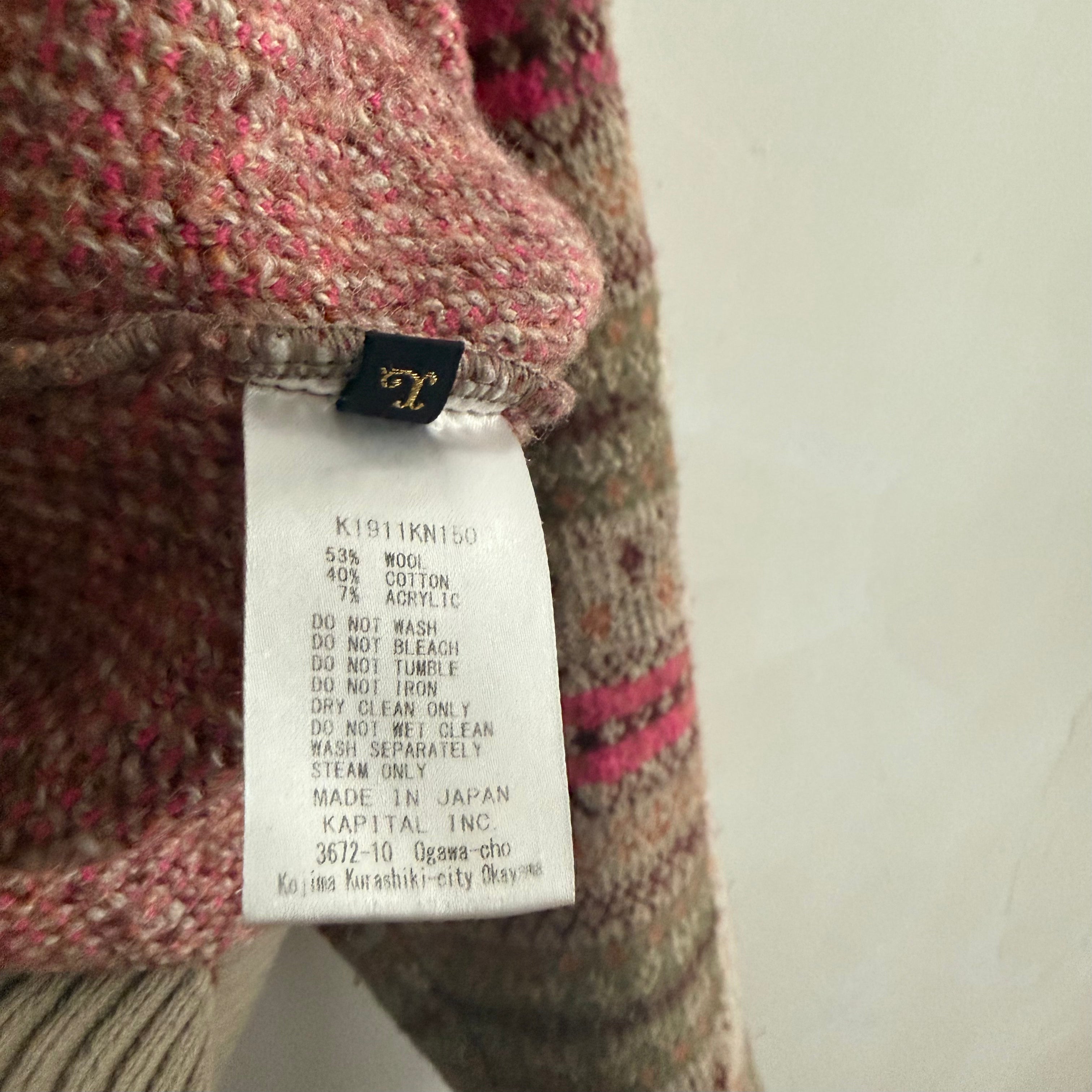 Kapital Bone 7g wool fair-isle
