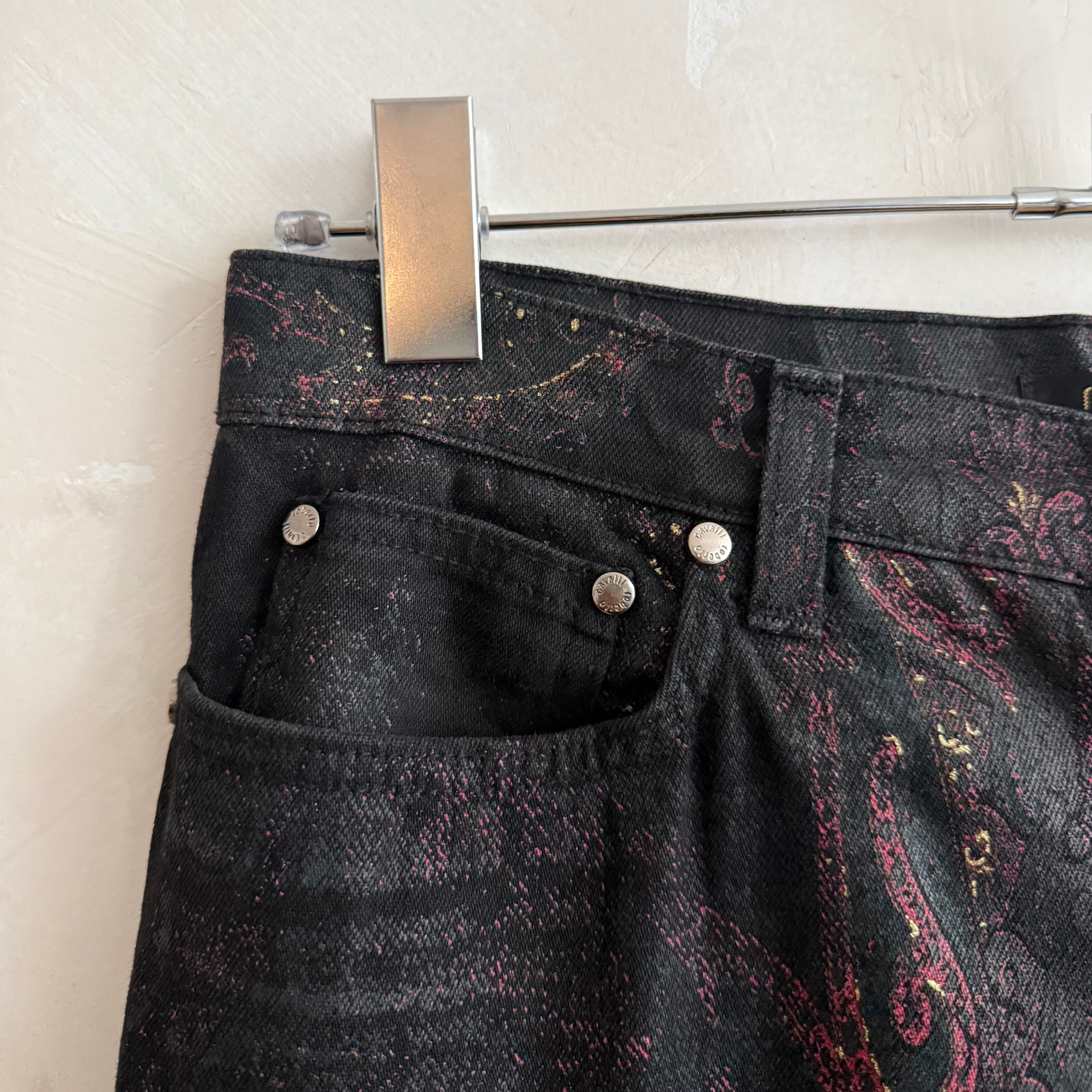 Roberto Cavalli Paisley Pattern Jeans 2000s