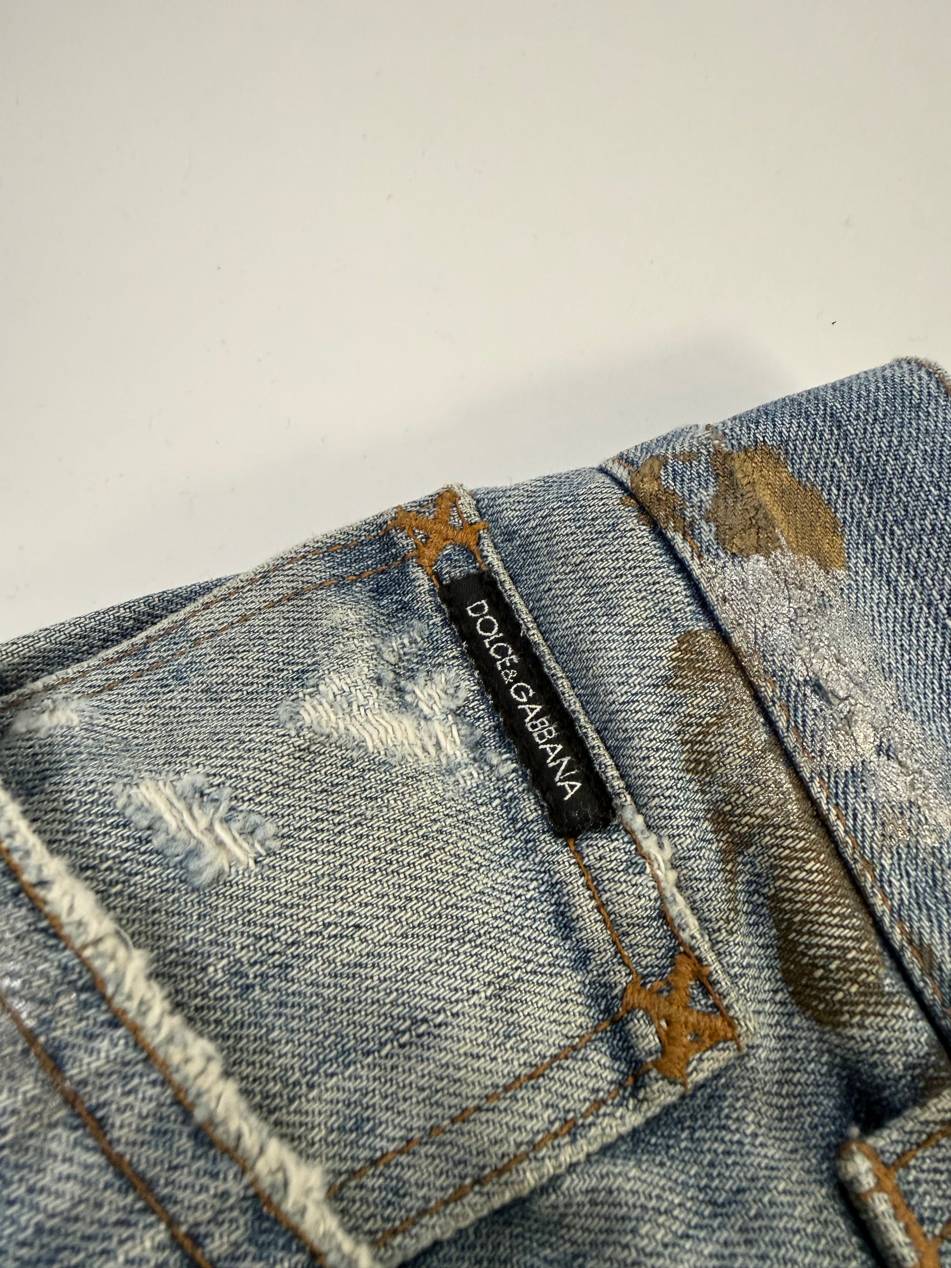 Dolce & Gabbana Painted Denim
