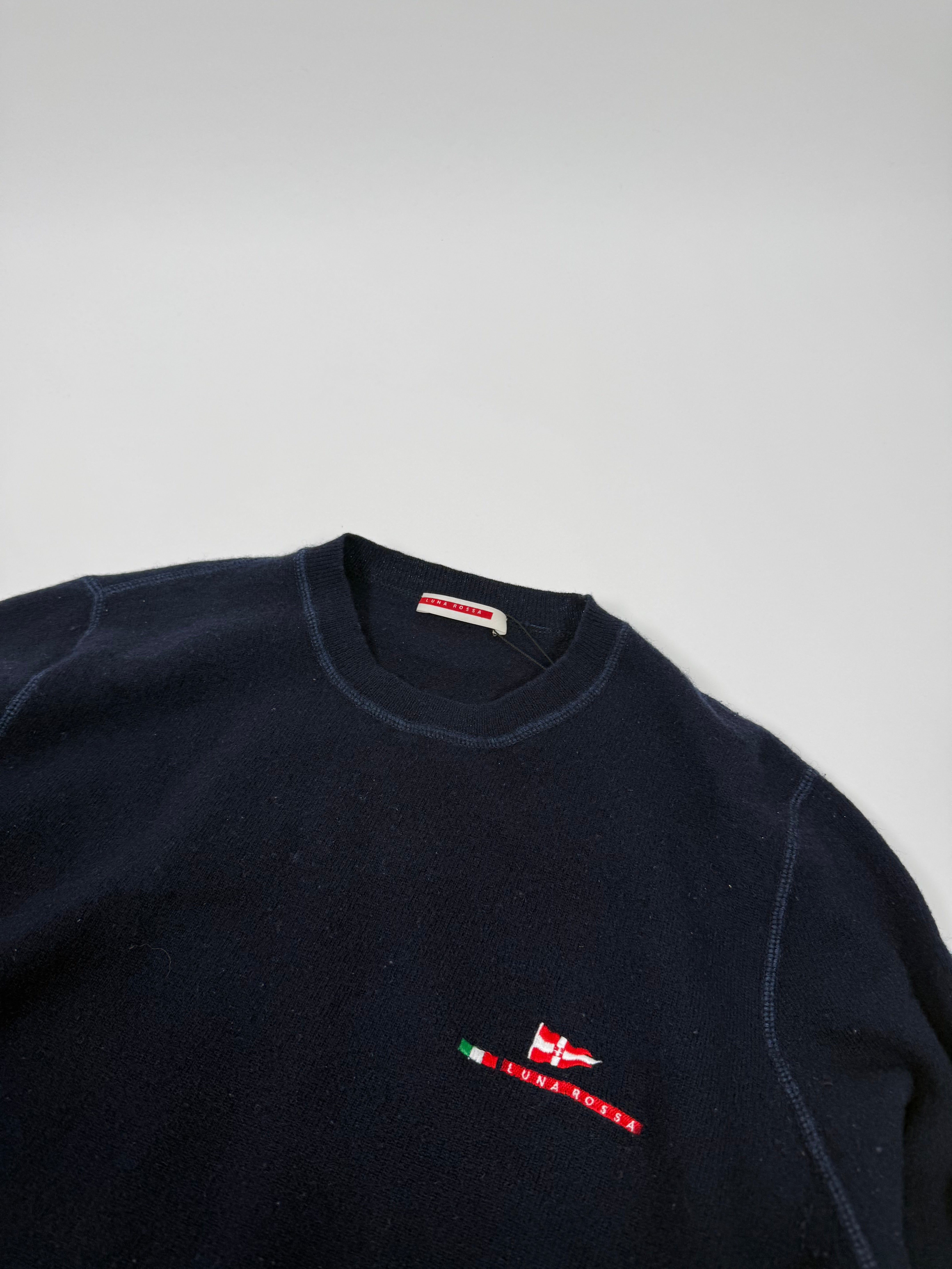 Prada Luna Rossa Wool Knit Sweater