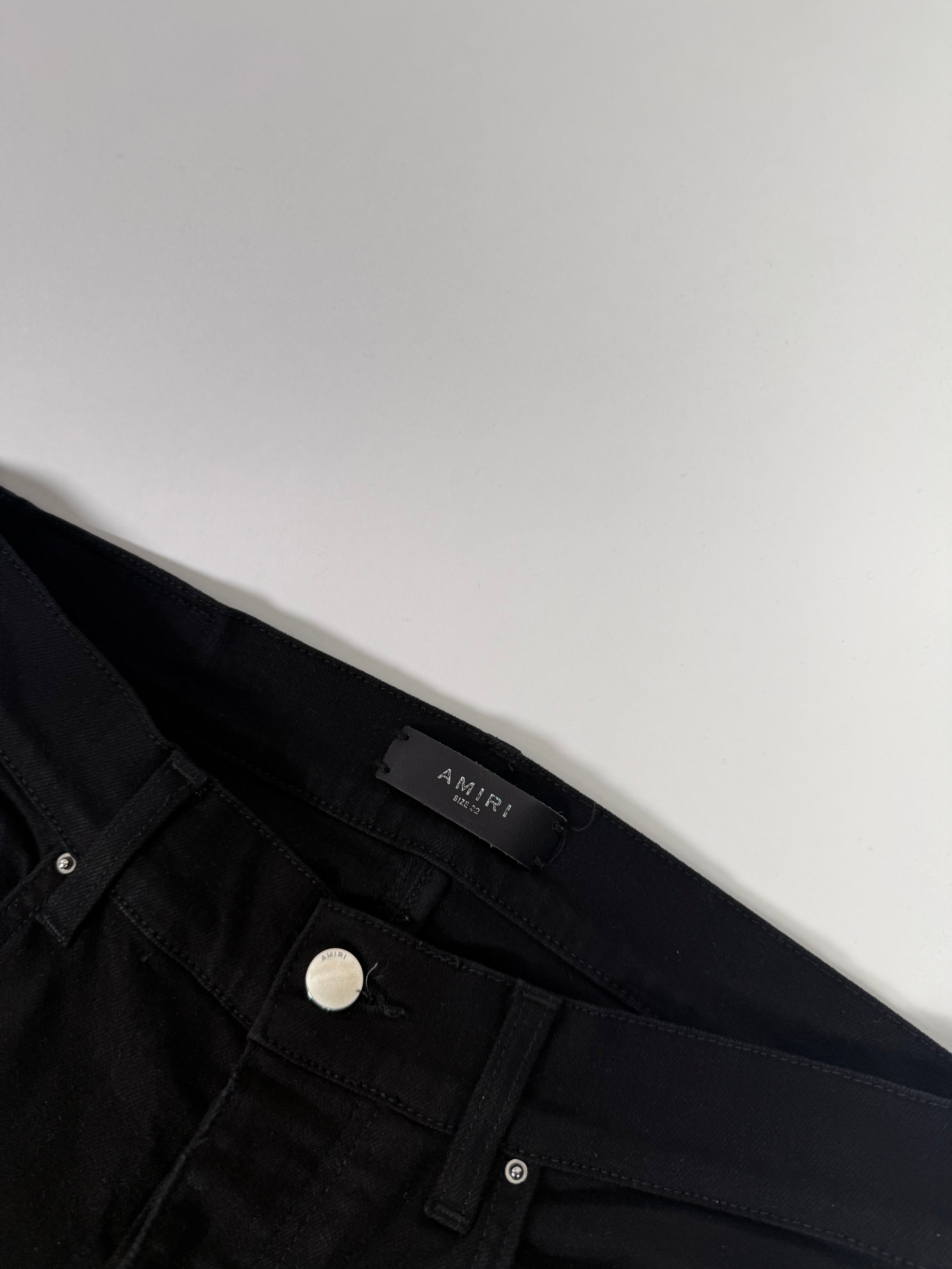 Amiri Ripped Black Jeans