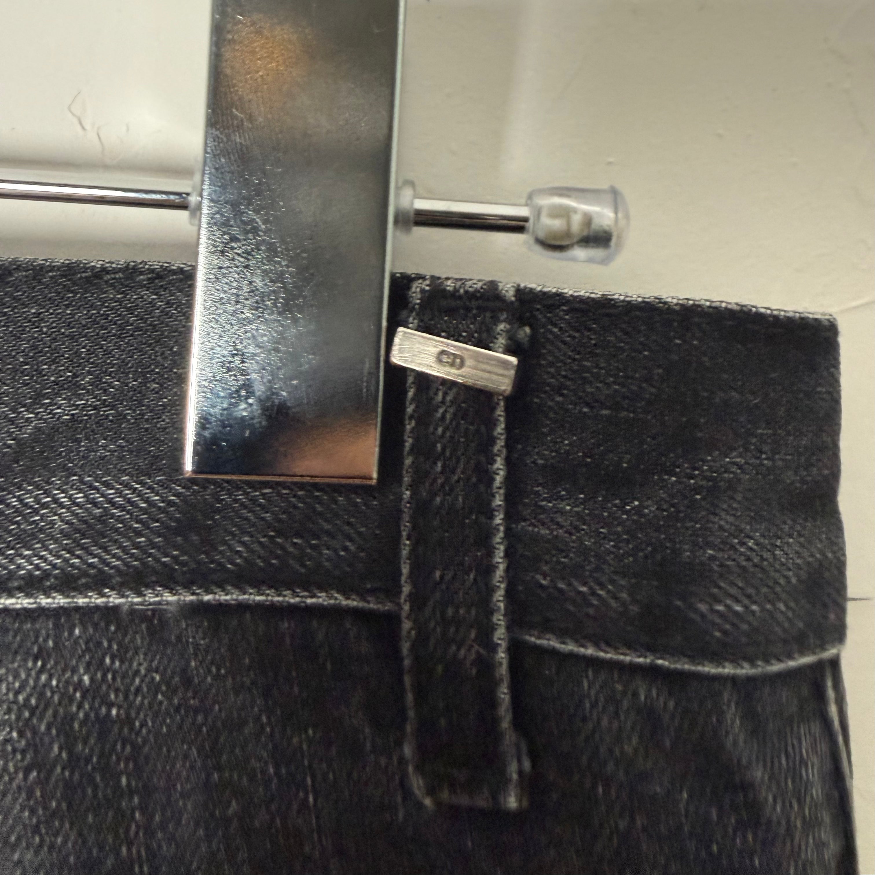 Dior Homme by Kris Van Assche Black Washed Distressed Denim