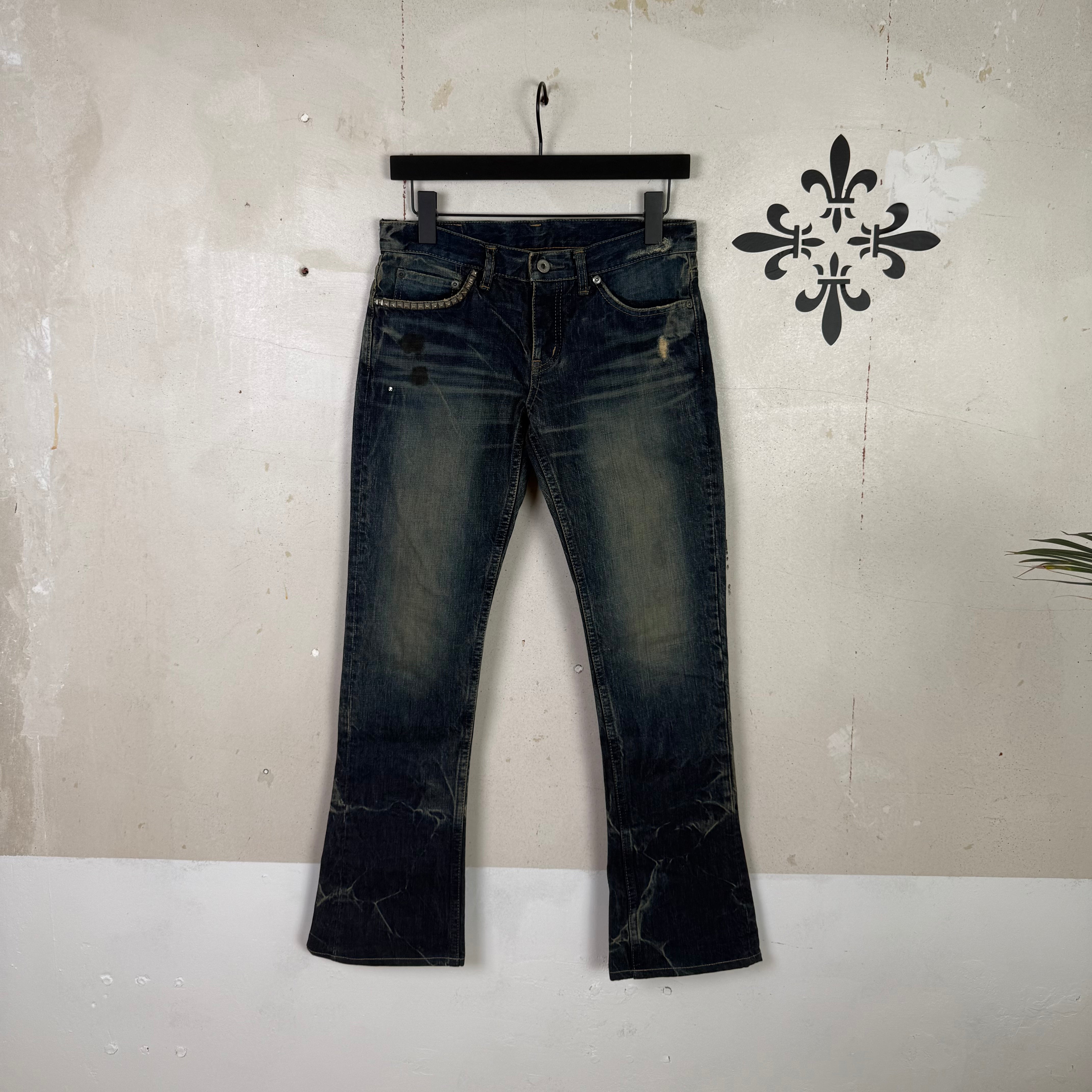 Hysteric Glamour Marble Wash Jeans