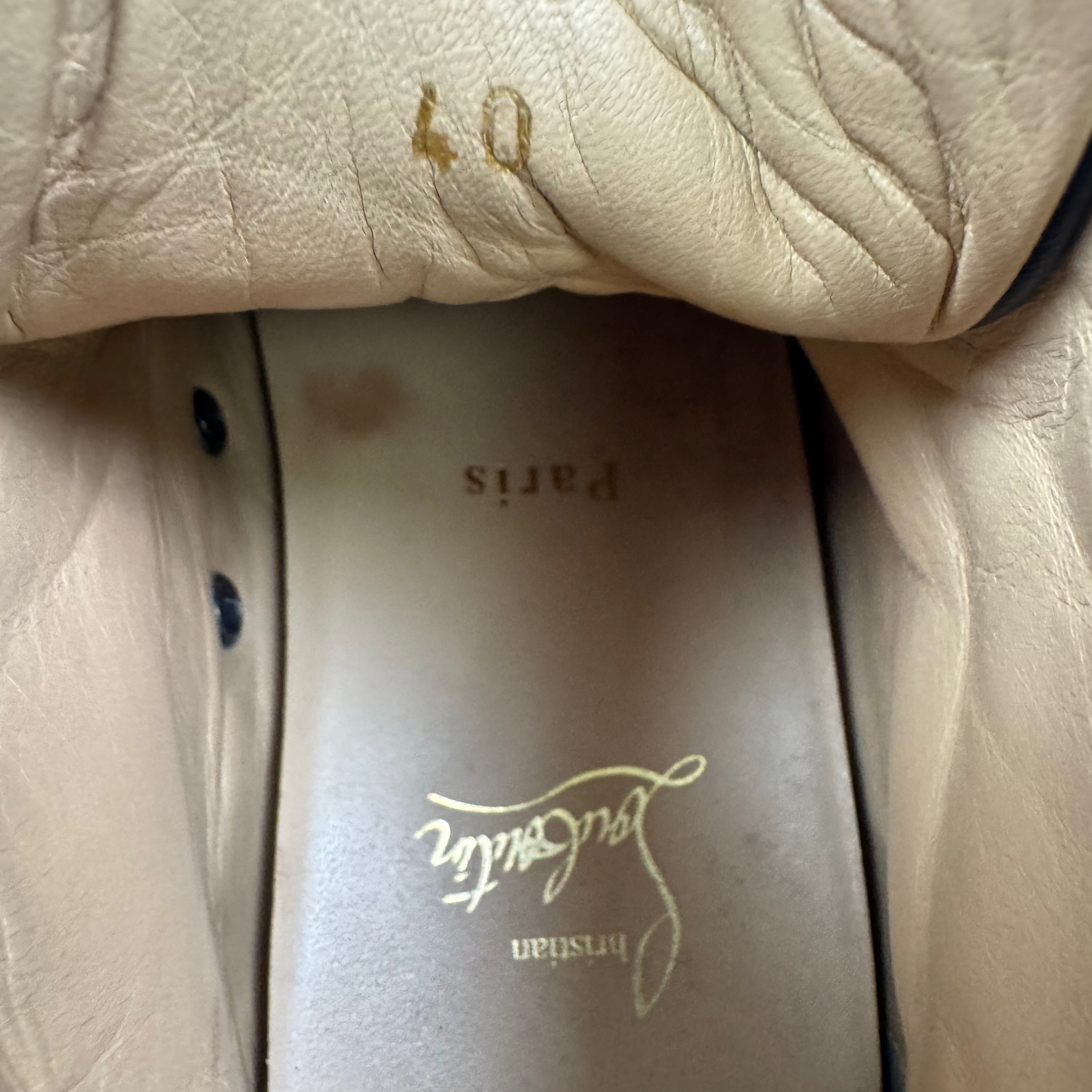 Christian Louboutin Louis High-Top Sneaker Size 40