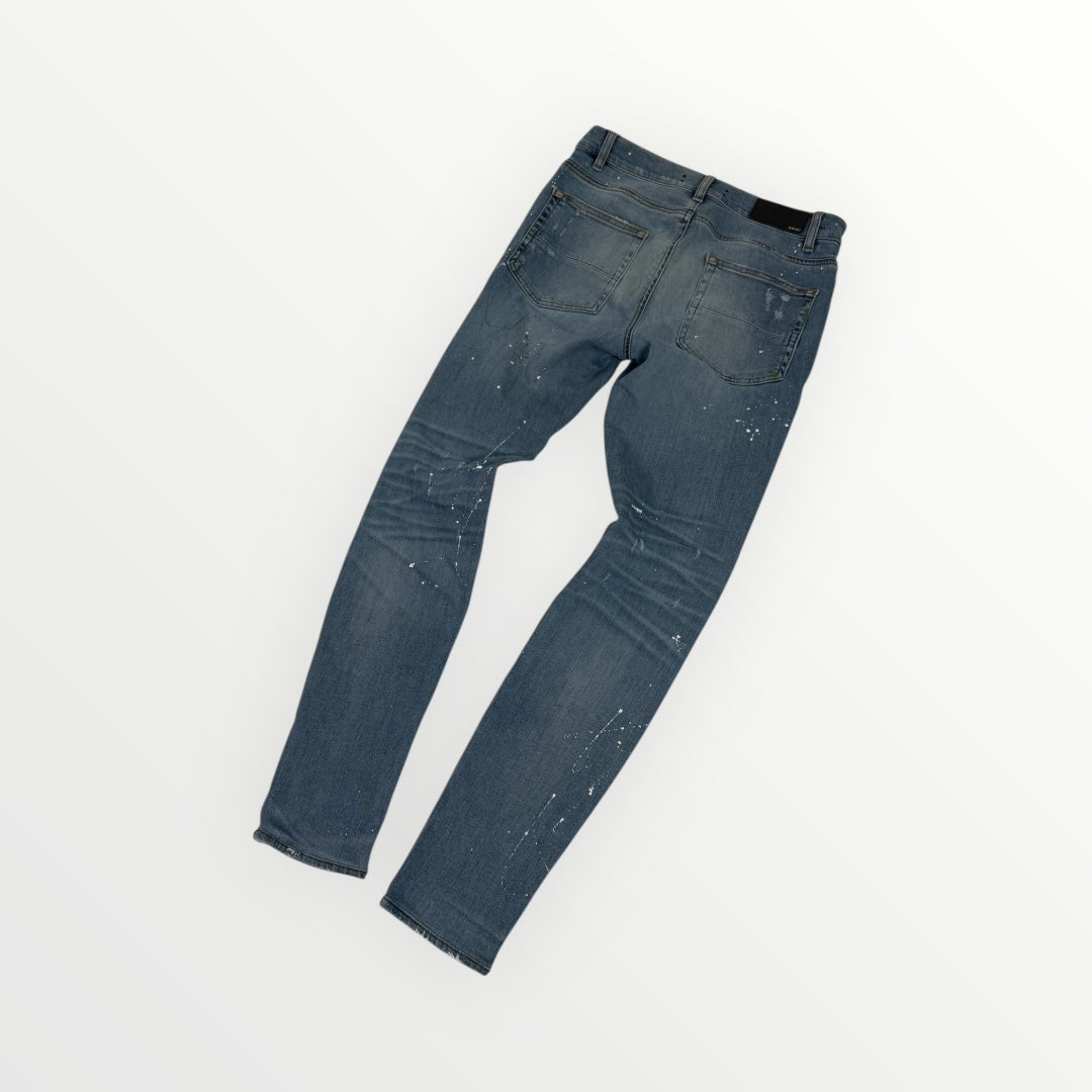 Amiri Ripped Blue Jeans